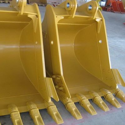 Bolt amarelo em balde de escavação articulado para escavadeiras Construção de aço pesado