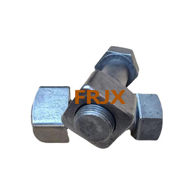 Duração Forjado Excavator Track Bolts Oxido Negro Finish Com Direita Mano Filamento ISO Certificado